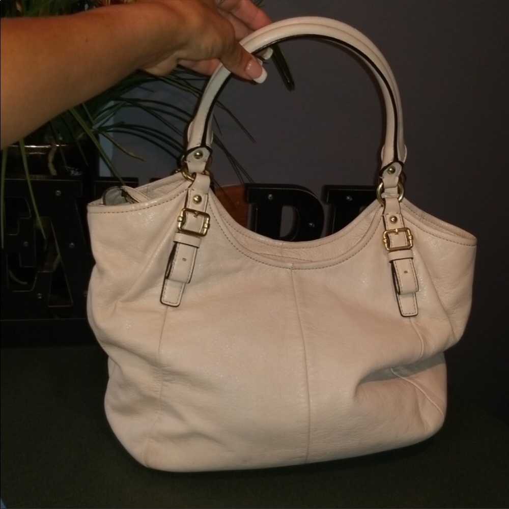 Coach Madison Abigail white genuine leather hobo - Picture 2 of 8
